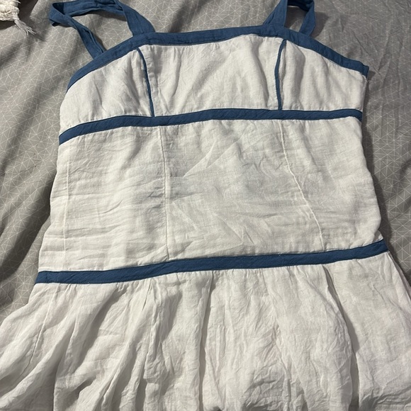 Kimchi Blue Faye Linen Pleated Mini Dress - Picture 5 of 8